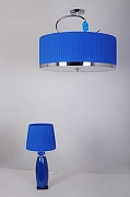 Светильник на штанге Manne Mia PL.4304-8CHBLUE цвет плафона/подвески Синий, цвет арматуры Хром-3