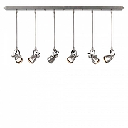 Подвесной светильник Covali PL-50133 цвет плафона/подвески Серебро, цвет арматуры Серебро-2