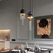 Подвесной светильник Imperiumloft PLEIADES PLEIADES01 цвет плафона/подвески Серый, цвет арматуры Латунь-2