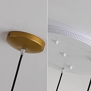 Подвесной светильник Imperiumloft PLEIADES PLEIADES01 цвет плафона/подвески Серый, цвет арматуры Латунь-4