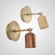 Бра Imperiumloft PORI PORI01 цвет плафона/подвески Коричневый, цвет арматуры Латунь-1