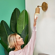 Бра Imperiumloft PORI PORI01 цвет плафона/подвески Коричневый, цвет арматуры Латунь-7