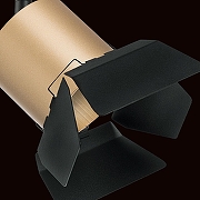 Светильник на штанге Lightstar Rullo PRO3490487 цвет плафона/подвески Черный, Золото, цвет арматуры Черный-3