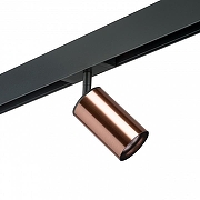 Светильник на штанге Lightstar Rullo PRO430 цвет плафона/подвески Медь, цвет арматуры Черный
