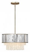 Светильник на штанге Hinkley Reverie QN-REVERIE-4P-CPG цвет плафона/подвески Прозрачный, Серебро, цвет арматуры Золото, Шампань