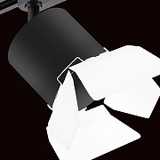 Светильник на штанге Lightstar Rullo R1T3487486 цвет плафона/подвески Белый, Черный, цвет арматуры Черный-3