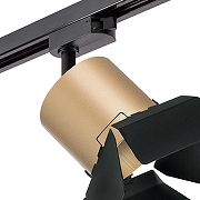 Светильник на штанге Lightstar Rullo R1T3490487 цвет плафона/подвески Черный, Золото, цвет арматуры Черный-2