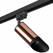 Светильник на штанге Lightstar Rullo R1T43037 цвет плафона/подвески Медь, Черный, цвет арматуры Черный