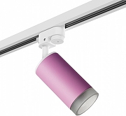 Светильник на штанге Lightstar Rullo R1T43230 цвет плафона/подвески Прозрачный, Розовый, цвет арматуры Белый