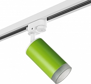 Светильник на штанге Lightstar Rullo R1T43430 цвет плафона/подвески Зеленый, Прозрачный, цвет арматуры Белый