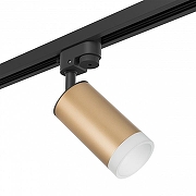 Светильник на штанге Lightstar Rullo R1T44030 цвет плафона/подвески Белый, Золото, цвет арматуры Черный