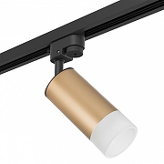 Светильник на штанге Lightstar Rullo R1T44031 цвет плафона/подвески Белый, Золото, цвет арматуры Черный