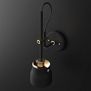 Бра Imperiumloft RAM RAM-W01 цвет плафона/подвески Черный, цвет арматуры Черный-1