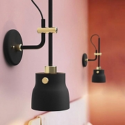 Бра Imperiumloft RAM RAM-W01 цвет плафона/подвески Черный, цвет арматуры Черный-3