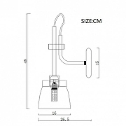 Бра Imperiumloft RAM RAM-W01 цвет плафона/подвески Черный, цвет арматуры Черный-9