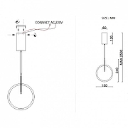 Подвесной светильник Imperiumloft RANDALL А randall01 цвет плафона/подвески Белый, Черный, цвет арматуры Черный-14
