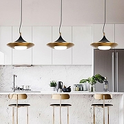 Подвесной светильник Imperiumloft Rask RASK01 цвет плафона/подвески Белый, Латунь, Черный, цвет арматуры Черный-4