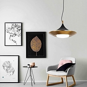 Подвесной светильник Imperiumloft Rask RASK01 цвет плафона/подвески Белый, Латунь, Черный, цвет арматуры Черный-6