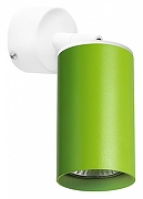 Спот Lightstar Rullo RB434 цвет плафона/подвески Зеленый, цвет арматуры Белый