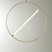 Подвесной светильник Imperiumloft Resist Led B RESIST-LED-B01 цвет плафона/подвески Белый, цвет арматуры Золото