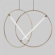 Подвесной светильник Imperiumloft Resist Led B RESIST-LED-B01 цвет плафона/подвески Белый, цвет арматуры Золото-1