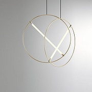 Подвесной светильник Imperiumloft Resist Led B RESIST-LED-B01 цвет плафона/подвески Белый, цвет арматуры Золото-2