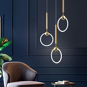 Подвесной светильник Imperiumloft Ring L RING01 цвет плафона/подвески Белый, цвет арматуры Золото-4