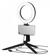 Настольная лампа кольцевая Gauss Ring Light RL001 цвет плафона/подвески Черный, цвет арматуры Черный-1