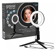 Настольная лампа кольцевая Gauss Ring Light RL001 цвет плафона/подвески Черный, цвет арматуры Черный-2