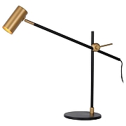 Настольная лампа офисная TopDecor Robert Robert T1 12 цвет плафона/подвески Золото, цвет арматуры Черный