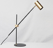 Настольная лампа офисная TopDecor Robert Robert T1 12 цвет плафона/подвески Золото, цвет арматуры Черный-1