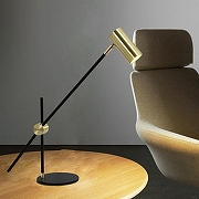 Настольная лампа офисная TopDecor Robert Robert T1 12 цвет плафона/подвески Золото, цвет арматуры Черный-3