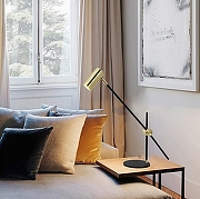 Настольная лампа офисная TopDecor Robert Robert T1 12 цвет плафона/подвески Золото, цвет арматуры Черный-4