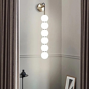 Бра Imperiumloft ROCCO rocco-w01 цвет плафона/подвески Белый, цвет арматуры Латунь-3