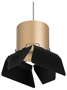 Подвесной светильник Lightstar Rullo RP3490487 цвет плафона/подвески Черный, Золото, цвет арматуры Черный