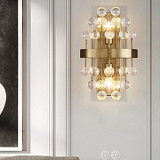 Накладной светильник Imperiumloft RUFINA rufina01 цвет плафона/подвески Прозрачный, цвет арматуры Латунь-2