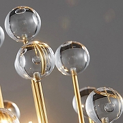 Накладной светильник Imperiumloft RUFINA rufina01 цвет плафона/подвески Прозрачный, цвет арматуры Латунь-7