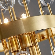 Накладной светильник Imperiumloft RUFINA rufina01 цвет плафона/подвески Прозрачный, цвет арматуры Латунь-8