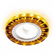 Встраиваемый светильник Ambrella Light S S219 WH/CH/YL цвет плафона/подвески Прозрачный, цвет арматуры Хром