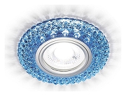 Встраиваемый светильник Ambrella Light S S291 BL/WH цвет плафона/подвески Голубой, цвет арматуры Хром