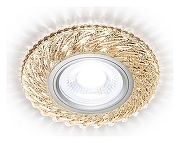 Встраиваемый светильник Ambrella Light S S295 CH/WR цвет плафона/подвески Прозрачный, цвет арматуры Хром