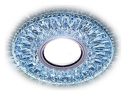 Встраиваемый светильник Ambrella Light S S380 CL/CLD цвет Прозрачный, Хром