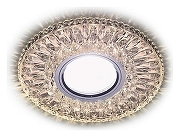 Встраиваемый светильник Ambrella Light S S380 CL/WW цвет Прозрачный, Хром