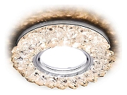 Встраиваемый светильник Ambrella Light S S701 CL/CH/WW цвет плафона/подвески Прозрачный, цвет арматуры Хром