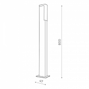 Ландшафтный светильник ST-Luce Posto SL096.445.02 цвет плафона/подвески Белый, цвет арматуры Черный-6