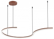 Подвесной светильник ST-Luce EUCL1D1CS SL1018.603.01 цвет плафона/подвески Прозрачный, Терракотовый, цвет арматуры Терракот-2