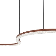 Подвесной светильник ST-Luce EUCL1D1CS SL1018.603.01 цвет плафона/подвески Прозрачный, Терракотовый, цвет арматуры Терракот-4