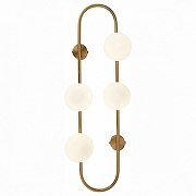 Бра ST-Luce Vera SL1149.301.04 цвет плафона/подвески Белый, цвет арматуры Латунь