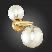 Бра ST-Luce Gor1z1a SL1162.301.02 цвет плафона/подвески Коньячный, цвет арматуры Латунь-3