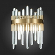 Накладной светильник ST-Luce Tellur1o SL1167.301.02 цвет плафона/подвески Прозрачный, цвет арматуры Латунь-3